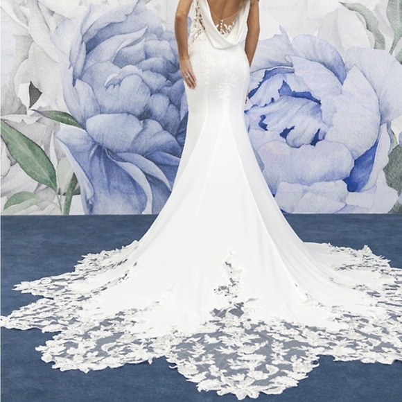 BRAND NEE Violet Grace Fit and Flare Wedding Dress - Picture 5 of 9